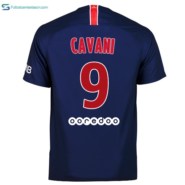 Camiseta Paris Saint Germain 1ª Cavani 2018/19 Azul